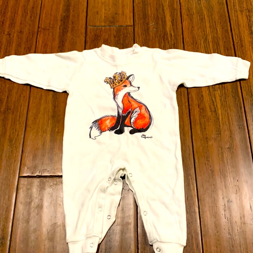 One piece hand painted fox outfit